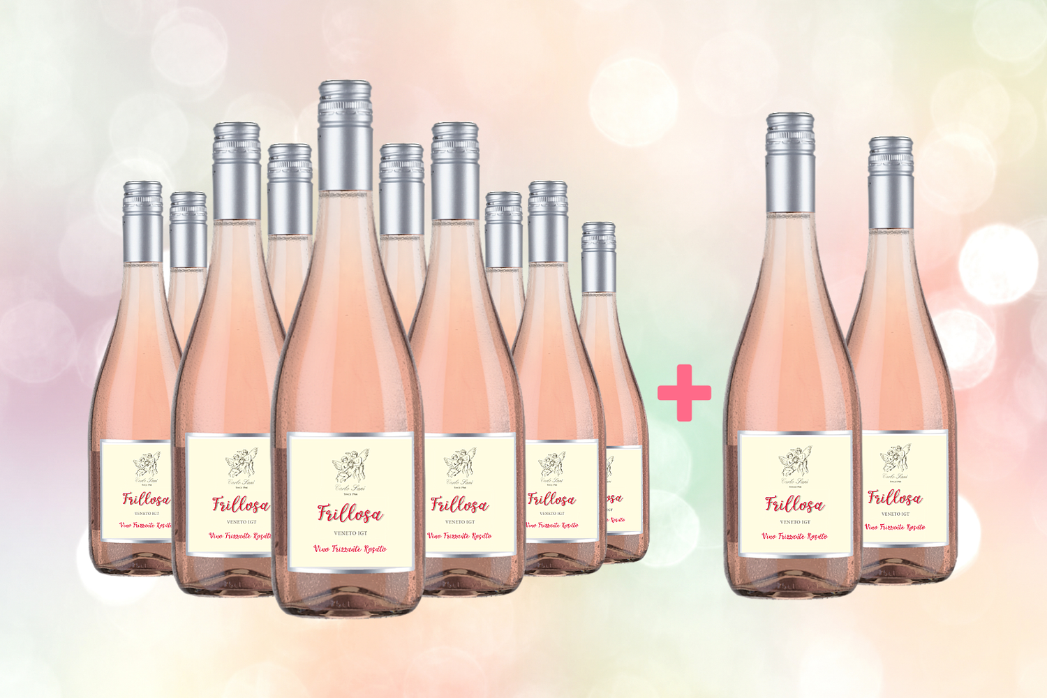 Frillosa, der Rosé-Prickler und everybody's darling aus dem Veneto im 10+2 Sparpaket