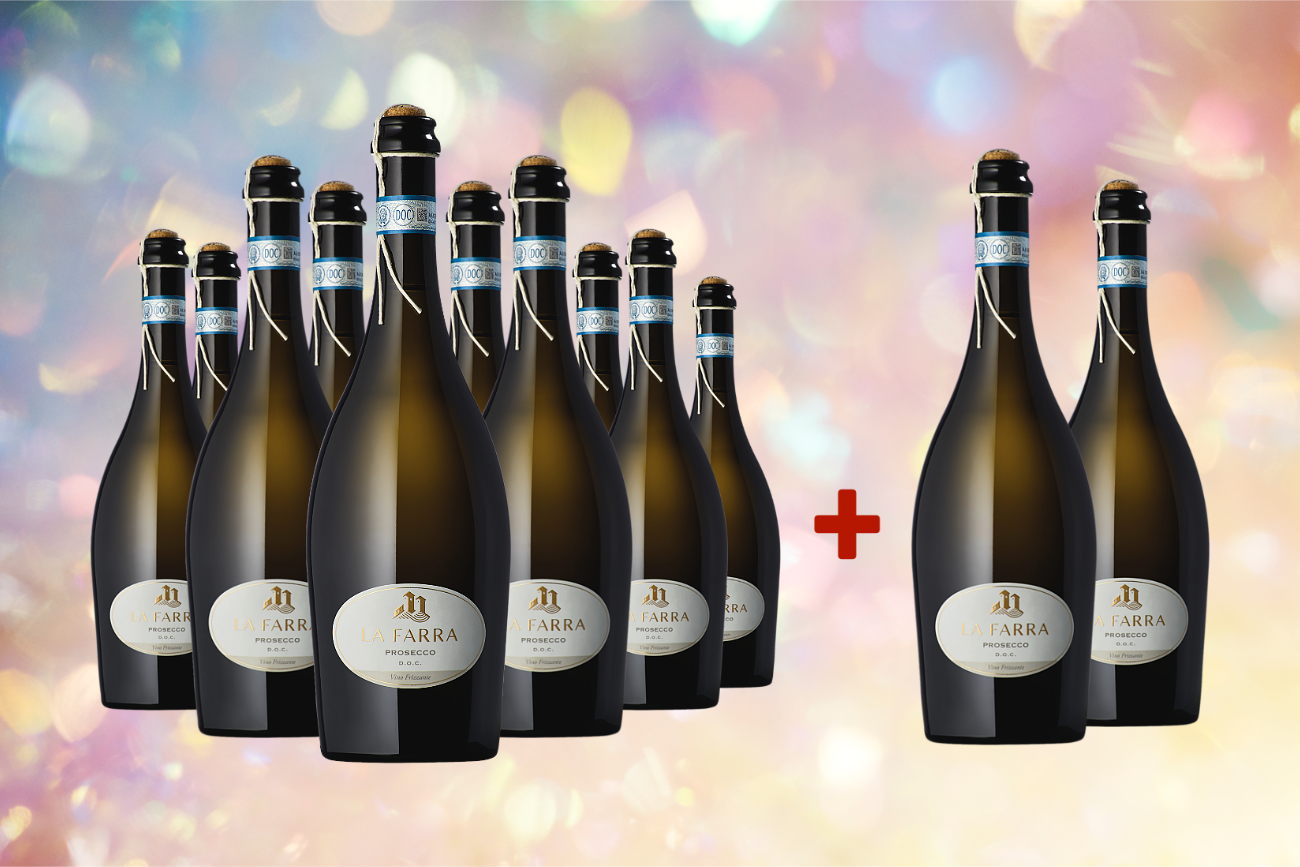 Top-Prosecco Frizzante von »La Farra« zum Sparpreis 10+2